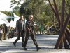 TERRA NOVA:  Taylor (Stephen Lang, R) and Jim (Jason O'Mara, L) prepare for a visit from the "Sixers" in "The Runaway" episode of TERRA NOVA airing Monday, Oct. 17 (8:00-9:00 PM ET/PT) on FOX.  ©2011 Fox Broadcasting Co.  Cr:  Brook Rushton/FOX